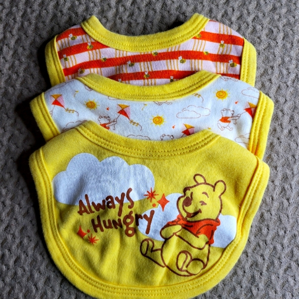 Disney Winnie The Pooh 3 set Bibs
